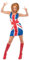 Smiffys Ginger Power, 90er Idol Kostüm, mit Union Jack Kleid