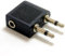 3,5 mm Stéréo Jack Femelle vers Double Mono Fiches Avion Adaptateur