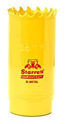 Starrett HSS Bi-Metal Fast Cut Hole Saw - 25mm - For Metal, Wood, Plastics