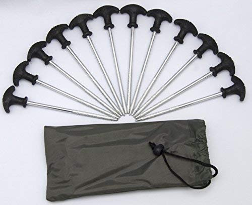 12x New robuste Wäscheklammern Bivvy Zelt für Karpfen Angeln und Camping mit Tragetasche