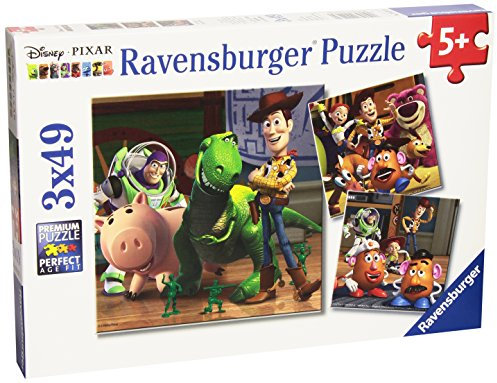 Disney Toy Story - Woody & Rex (3 X 49 PC Puzzles)