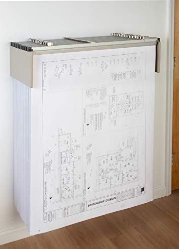 Brookside Design DLWC Vertikale Blueprint Storage Drop Lift Wandregal