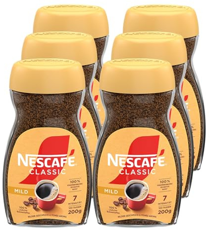NESCAFÉ Classic Mild, löslicher Bohnenkaffee (6 x 200g)