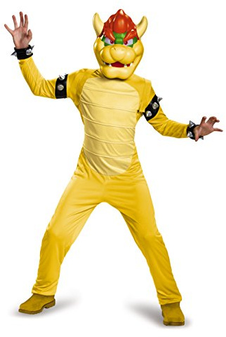 Disguise Bowser Costume for Kids, Official Nintendo Super Mario Bros Bowser Outfit, Child Size Small (4-6)