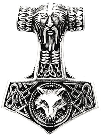 Pendentif marteau de Thor en argent sterling 925, numéro 144