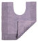 Allure Heavyweight Reversible Pedestal Toilet Mat, 100% Cotton, Super soft, Washable, Large Size 55cm x 55cm (Heather)