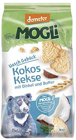 Kokos Kekse mit Dinkel und Butter 6 x 125 gr