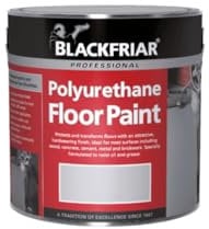 Blackfriar Polyurethane Floor Paint - Hard Wearing - Black - 2.5 Litre