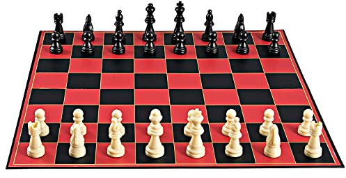Point Games Klassisches Schachbrett Set – Super Haltbares Schach Einstellen - Traditionelles Reise Schachspiel – Faltbares Reise-Brettspiel Für Ganze Familie – Mini-Brett Chess Set Für Anfänger