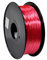 3D Filament 1,75 mm Polymer Silk silber 1000g 1kg 3D Druck (Rot)