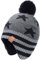 Foruhoo Jungen Mütze Strickmütze Beanie, Jungen Wintermütze Hut mit Fleecefutter(Grau Stern,51cm)