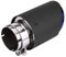 Broco Auspuffblende 60-63MM Endrohr auspuffblende Auto Auspuffrohr Endrohr Carbon, Carbon Style Matte Auto Auspuff Endrohr Endrohr für 63mm