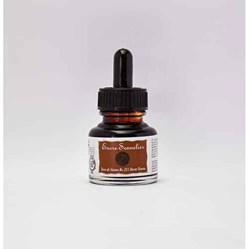 SENNELIER ENCRE 30ML TERRE DE SIENNE BRU