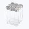 12pcs 60 ml Botellas de Vidrio Transparente Botellas Artesanales de Decoración con Cubierta de Aluminio Plateado Botellas de Deseo Vacías Botella de Recolección de Almacenamiento de Joyas DIY