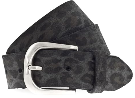 Vanzetti Animal Scouting 35mm Leather Belt W110 Leo Gray