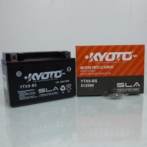 Batterie SLA Kyoto compatible avec Quad Suzuki 400 Lt-Z Quadsport 2003 à 2016 YTX9-BS SLA / 12V 8Ah
