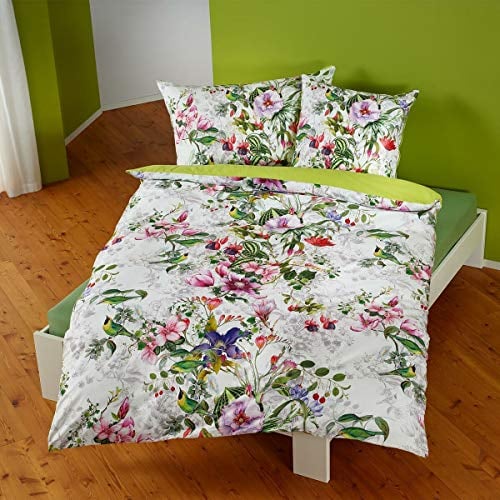 Traumschlaf Mako-Satin Bettwäsche Eleonore 1 Bettbezug 155 x 220 cm + 1 Kissenbezug 80 x 80 cm