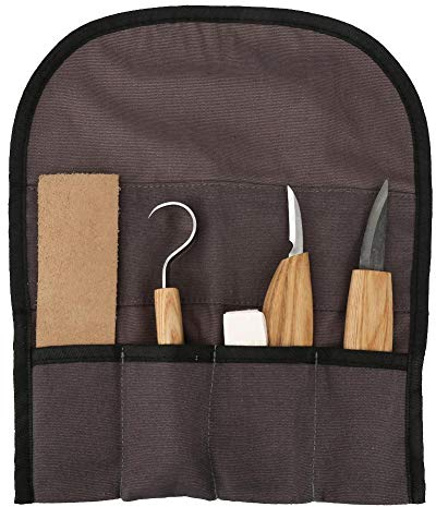 Tefola Woodworking Carving Tool,5Pcs High Manganese Steel Hand Woodworking Carving Tool Set for Beginners1