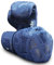 Buddha Fight Wear. Guantes de Entrenamiento y Combate, Special Edition, Fabricados a Mano, Boxeo, Muay Thai, Kick Boxing y MMA Modelo Top Premium Azul Navy Mate 14 Onzas