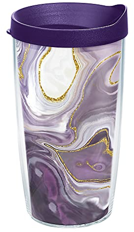 Tervis Alexandrite Made in USA Double Walled Insulated Tumbler, 16oz, Clear