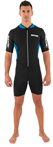Seac Men's Look Man Neoprenshorty zum Schnorcheln, Tauchen und für Wasseraktivitäten für Kinder, 2,5 mm Neopren, schwarz/blau, XXL