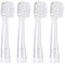 Seago SG602 SG902 Ersatzbürsten für Baby Sonic Elektrische Zahnbürste 4 Stück Weich Aufsteckbürsten Ersatzköpfe Alter 18-36 Monate (4 Mini PLUS Bürstenköpfe)