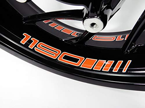 BIKE-label Adesivi per cerchioni colore arancione, compatibili con KTM 1190 Adventure X790080VA