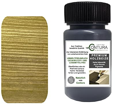 Holzbeize Pinselflasche 50ml. Beizprobe Retuschier Beize Reparaturflasche Holz Tischler Farbe Farbbeize Wasserbeize (Alterungsbeize)