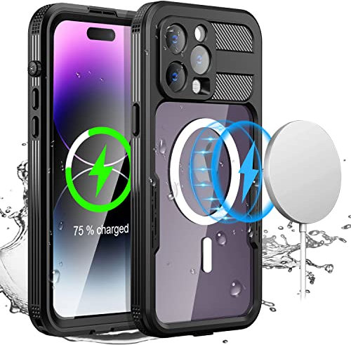 AICase für iPhone 14 Pro Max Wasserdicht Hülle mit MagSafe Unterstützung, (6.7) 360 Grad Schutz Outdoor Rundumschutz IP68 zertifizierter Ganzkörperschutz,Unterwasserschutzhülle für iPhone 14 Pro Max
