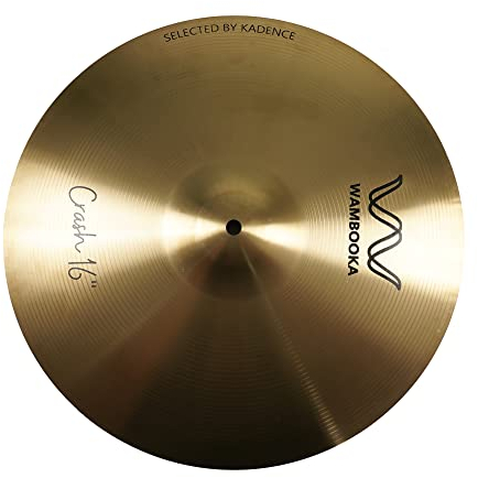 Wambooka nCymbals S piatto Crash 16 pollici (40,64cm) per Batteria – Finitura Tradizionale Alloy
