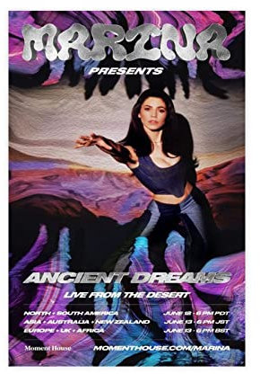 ZAPORA Exklusive Kunst Sängerin Marina Diamandis Poster 8 Leinwand Poster Schlafzimmer Dekor Sport Landschaft Büro Zimmer Dekor Geschenk Unrahmen-Stil 40 x 60 cm