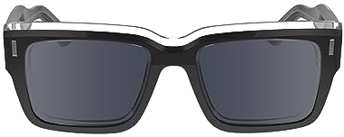 Calvin Klein Men's Sunglasses CK23538S - Black with Solid Grey Lens