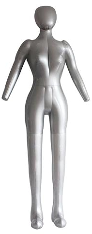 BBTISG Aufblasbare Ganzkörperpuppe für Damen 165cm Weiblicher Ganzkörper Aufblasbare Schaufensterpuppe Hemd und Hose Schaufensterpuppe