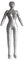 BBTISG Aufblasbare Ganzkörperpuppe für Damen 165cm Weiblicher Ganzkörper Aufblasbare Schaufensterpuppe Hemd und Hose Schaufensterpuppe