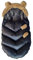 Love Gifts® Universal Fußsack für Kinderwagen wasserdicht & atmungsaktiv, Babyschale, Wanne und Buggy - Winterfußsack aus kuscheligem Fleece und Kunstfell, Baby Fusssack mit Kapuze, Braun