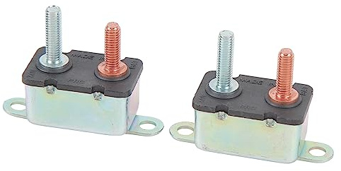 Disjoncteur à Broches, Connexion Facile 12V 24V Protection contre les Surcharges à Haute sensibilité Disjoncteur à Réinitialisation Automatique pour Automobile (40A)