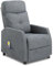 TactFire Fauteuil avec Massage électrique et Chauffage,L'inclinaison du Dossier n'est Pas Télécommandée,TV Chaise Fauteuil de Relaxation Salon Maison Repose (Tissu, Gris Clair-1)
