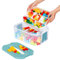 Nicecastle Toy Storage Organizer for Lego Plastic Kids Container Box Stackable Building Block Playroom Organization Bin with Bricks Baseplate Lids Clear Adjustable Compartments Portable Chest Case