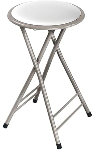 Leicht Ohne Lehne 28-Zoll-Klapphocker für Küche Oder Rec Room, Platzsparender Portable Indoor Counter Barhocker