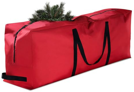 Odot Sacca per Albero di Natale, Borsa Albero di Natale in Tessuto Oxford 600D - Rosso Borsa per Albero di Natale con Cerniera e Manici - Impermeabile Protegge da Polvere - Adatta Fino a 2,3 m Alberi