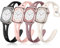 Getino Correas delgadas compatibles con Apple Watch Band Series 9 8 7 6 5 4 3 2 1 SE 38mm 40mm 41mm para mujer, elegantes pulseras deportivas de silicona suave, delgadas, deportivas, para iWatch,