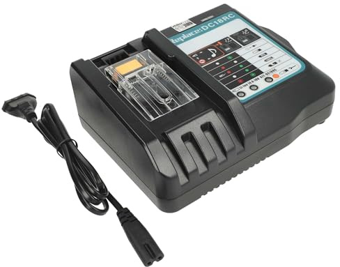 vhbw Ladegerät kompatibel mit Makita BL1815G | BL1820G, BL1813G, BL1830G Werkzeug Li-Ion-Akkus