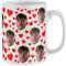 Personalised Mug Valentines Day Boyfriend Girlfriend Face All Over Print Love Hearts Coffee Tea Funny Custom Mug