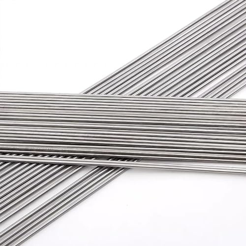 TIHONORI 50CM 304 Edelstahl Federdraht Hartdraht Voller Hartdraht gerader Draht 2-5mm Federstahldraht, elastischer Stahlstab Rundstab,10Pcs/4mm
