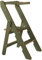 Lernturm Klappbar aus Holz, Lernturm faltbar, Küchenturm aus Holz, Klappbarer Küchenhelfer, Lerntower Montessori, Kleiner Lehrturm (Olive)