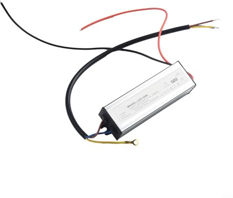 CNANRNANC LED-Treiber 10W-60W 300-1800MA Netzteil LED-Fahrlichttransformator IP66 Wasserdichtes Netzteil für Hochregalleuchten elektronische Bauteile