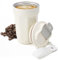 DAKLUNAR Thermobecher 480ML Kaffeebecher to Go Auslaufsicher mit Deckel, Edelstahl Travel Mug, Thermobecher für Kaffee und Tee unterwegs, Thermobecher auslaufsicher für Kaffee Wein Milk, Coffee Cup