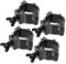 Hoement 4 Stück Haken O Clip Beleuchtung Traverse Heavy Duty Lichtklemmen Moving Head Lampenklemmen Traversenlichthaken Scheinwerferklemmen Bühnenlampenzubehör Bühnenlicht