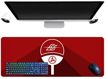 PUrar Japanisches Anime Uchiha Itachi XL Multifunktions-Gaming-Mauspad, 800 x 300 mm, Mauspad, Gaming-Tastatur, wasserdicht und Basis aus rutschfestem Gummi, strukturierte Oberfläche