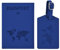 Greyoe Cover Passaporto, Portapassassaporto, Portapassaporto, Custodia per Passaporto in pelle PU + Etichetta per Bagagli Portapassaporto da Viaggio Uomo e Donna Essenziali da Viaggio (Blu Royal)